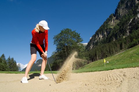 Golfspieler auf dem Golfplatz